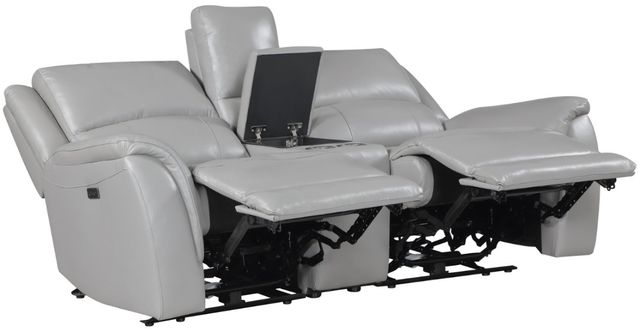 Steve Silver Co. Alexandria 3-Piece Stone Leather Power Reclining Console Loveseat-1