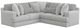 Jackson Furniture Logan 2-Piece Gray L-Shape Sectional-0