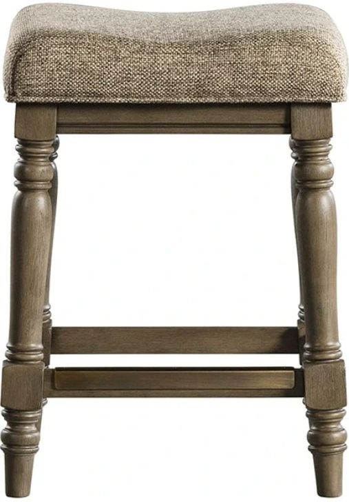 Intercon Balboa Park Brown/Roasted Oak Backless Stool-2