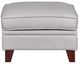 Leather Italia™ Cambria Stanton Gray Split Ottoman-0