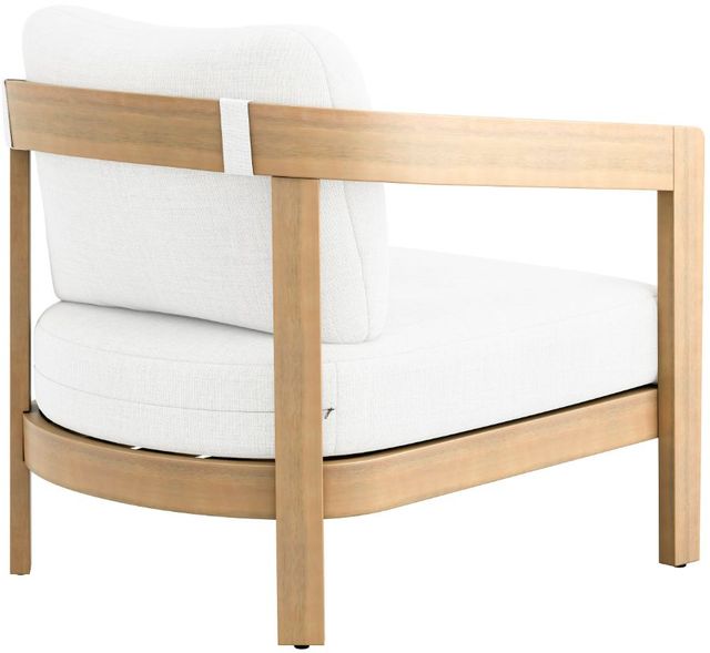 New Classic® Home Furnishings Wesley White Acacia/Fabric Outdoor Patio Club Chair-4