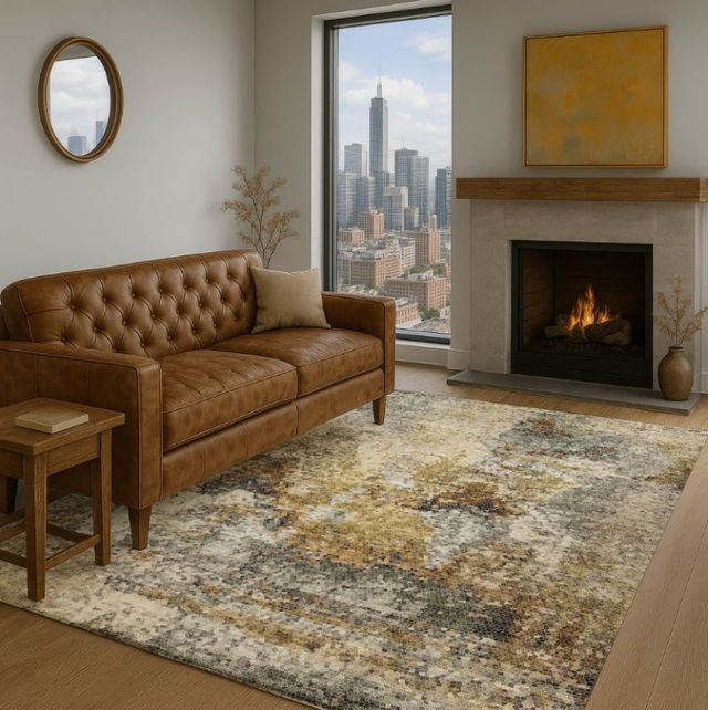 Dalyn™ Rug Company Lumara LM2 Khaki 5'x8' Area Rug-1