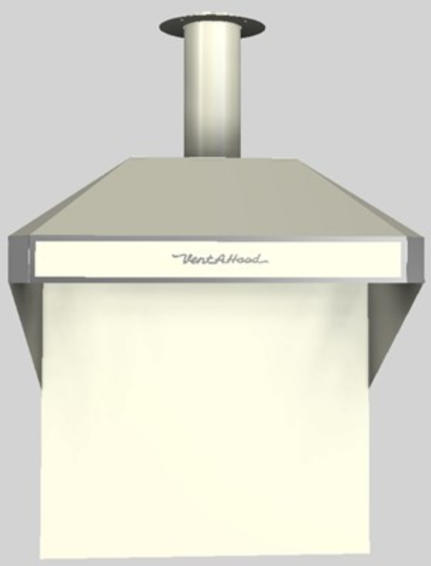 Vent-A-Hood® A Series 36" Biscuit Retro Style Wall Mounted Range Hood-0