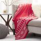 Surya Rudolf Bright Red 50"x60" Throw Blanket-3