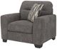 Benchcraft® Olten Graphite Chair and a Half-3