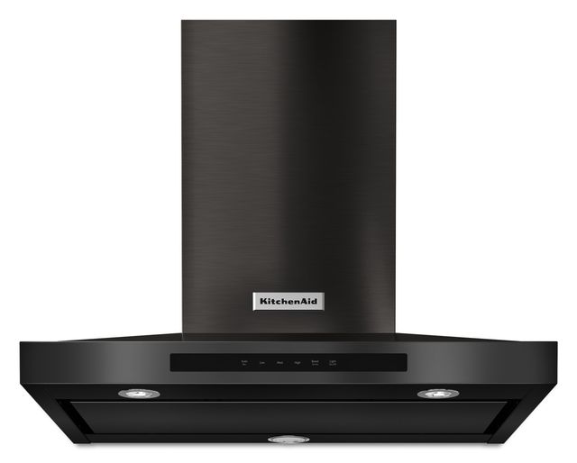 KitchenAid® 30" Black Wall Hood-0