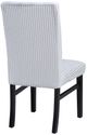 Crown Mark Tracy Black/Light Gray Upholstered Dining Side Chair-2