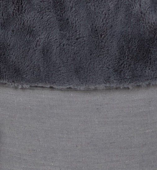 CordaRoy's® Nest Charcoal Bunny Fur Queen Bean Bag Cover with Pillow-1