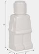 Sagebrook Home 12" White Block Man Figure-4
