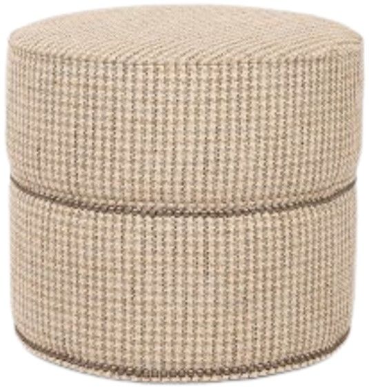 Smith Brothers Customizable 2000 Small Round Ottoman with Casters-0