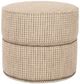 Smith Brothers Customizable 2000 Small Round Ottoman with Casters-0