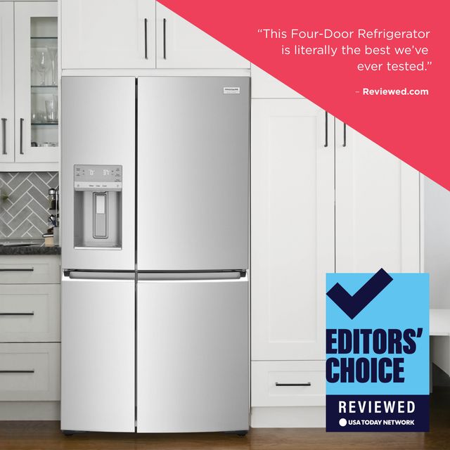 Frigidaire Gallery® 36 in. 21.5 Cu. Ft. Smudge-Proof® Stainless Steel Counter Depth French Door Refrigerator-1