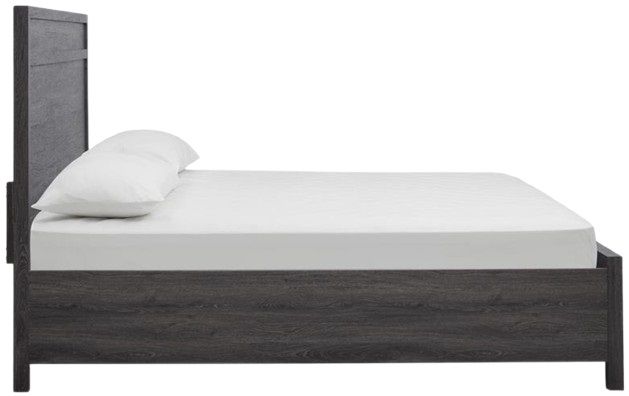 Magnussen Home® Merrifield Merino Pearl/Raisin Black Queen Panel Bed-3