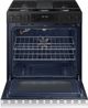 Samsung Bespoke 30" White Glass Slide-In Gas Range-3
