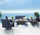 Homecrest™ Outdoor Living Customizable Elements Air Aluminum/Fabric Outdoor Swivel Chat Chair-1