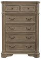 Liberty Furniture Magnolia Manor 5-Piece Taupe Mist/Weathered Bisque Queen Upholstered Bedroom Set-4