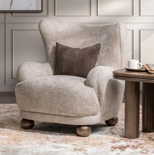 Classic Home Penelope Mushroom Taupe Accent Chair-1