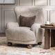 Classic Home Penelope Mushroom Taupe Accent Chair-1