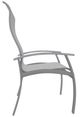 Telescope Casual Belle Isle Abalone/Graphite Aluminum/Fabric Outdoor Sling Supreme Arm Chair with Cape Gray Rustic Polymer Arm Accent-2