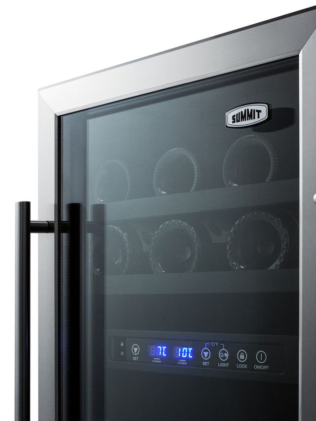 Summit® 18" Stainless Steel Wine Cooler-3
