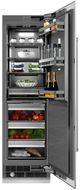 ZLINE 24" 12.5 Cu. Ft. Satin Stainless Steel Column Refrigerator with Graphite Gray Interior-2