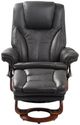 BenchMaster High Line Hana Charcoal Gray Chair and Ottoman Set-1