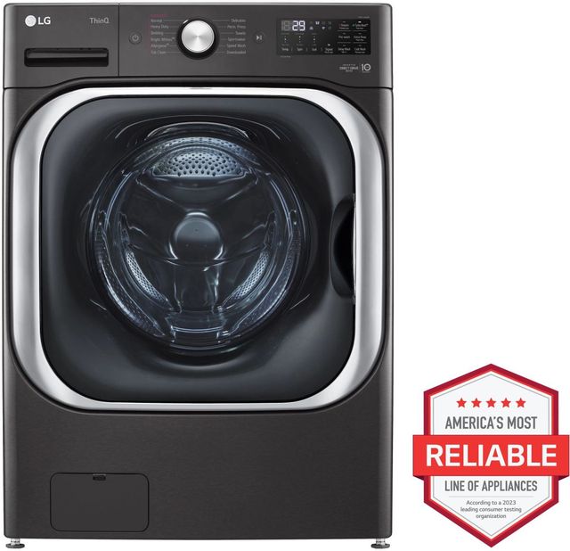 LG 5.2 Cu. Ft. Black Steel Front Load Washer-1