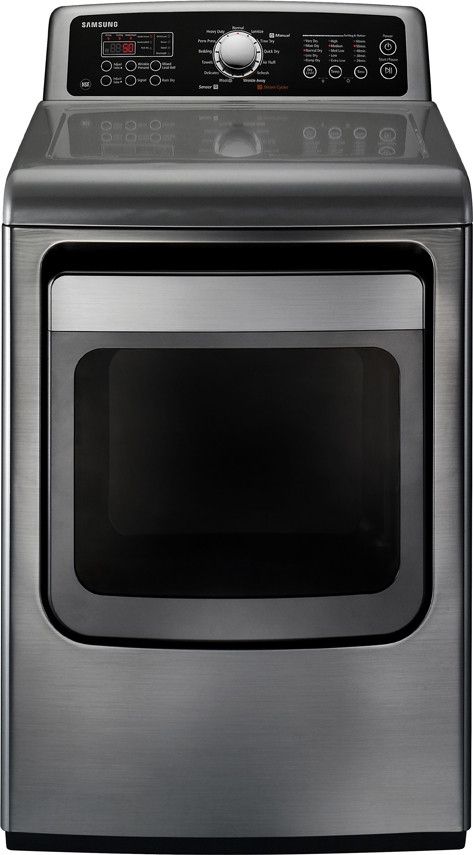 Samsung 7.4 Cu. Ft. Stainless Platinum Front Load Gas Dryer-0