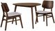 New Classic® Home Furnishings Oscar 3-Piece Natural/Walnut Corner Dining Table Set-0