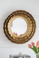 A & B Home Gold Metal Wall Mirror-3