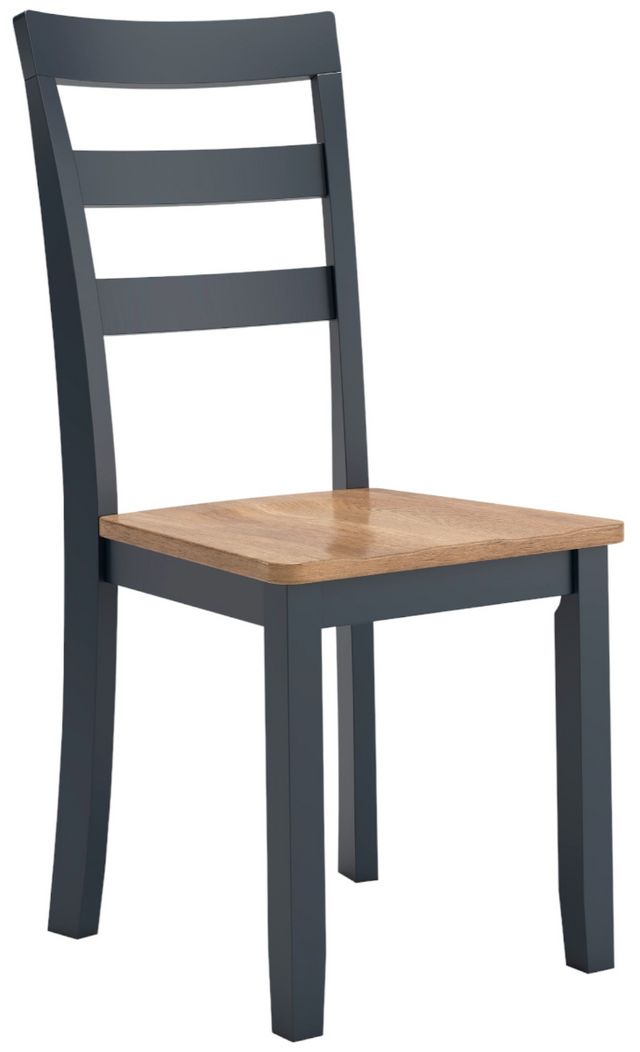 Signature Design by Ashley® Gesthaven Dark Slate Blue/Natural Dining Side Chair