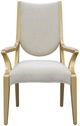 Michael Amini® Scotts Square Light Champagne Dining Arm Chair-1