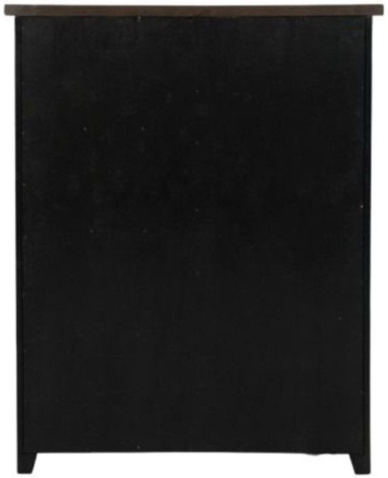 Jofran Inc. Madison County Vintage Black Barn Door Chest-3