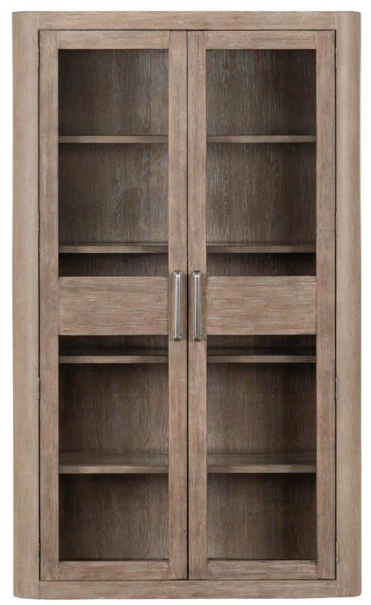 Liberty Furniture South Bend Burnished Clay Bunching Display Cabinet-2