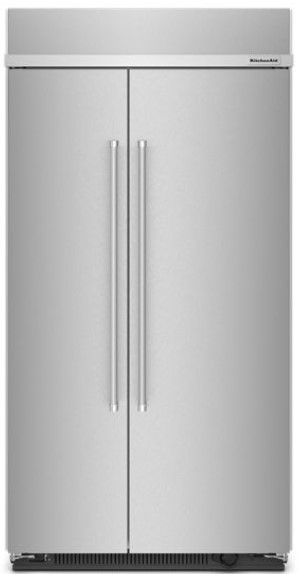 KitchenAid® 42 in. 25.5 Cu. Ft. PrintShield™ Finish Stainless Steel Built In Counter Depth Side-by-Side Refrigerator -0