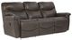 La-Z-Boy® James Walnut Leather Manual Reclining Sofa-0
