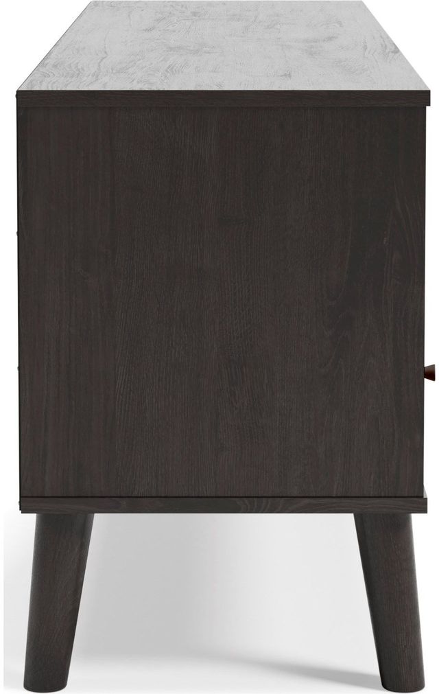 Signature Design by Ashley® Piperton Two-Tone Dark Charcoal Medium TV Stand-3