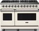 Viking® 5 Series 48" Pure White Pro Style Dual Fuel (LP) Range with Polished Chrome Trim-0