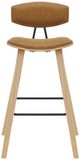 Armen Living Fox Camel/Oak Barstool-2