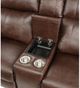 Homelegance® Granville Brown Double Power Reclining Loveseat with Center Console-5
