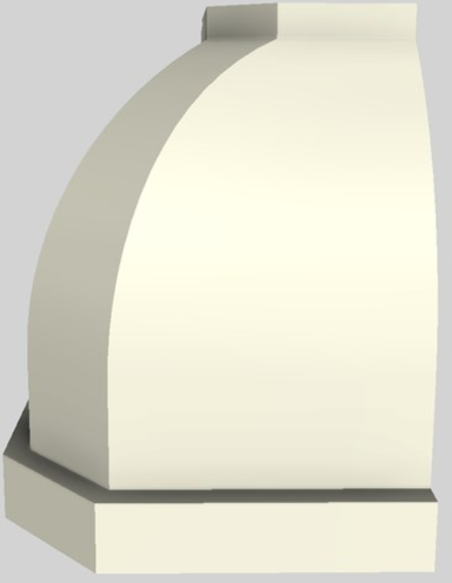 Vent-A-Hood® Designer Series 48" Biscuit Wall Mounted Range Hood-2