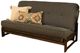 Kodiak Furniture Aspen Linen Charcoal/Reclaim Mocha Full Futon with Mattress-1