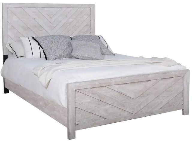 New Classic® Home Furnishings Biscayne Driftwood 85" Eastern King Panel Bed-0