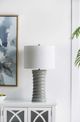 A & B Home Glossy Gray Table Lamp-5