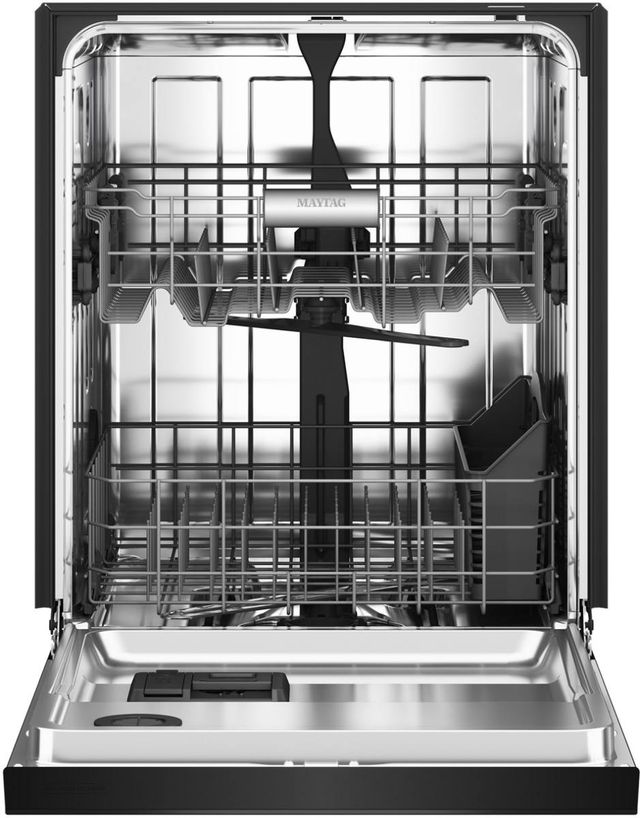 Maytag® 24" Black Front Control Built In Dishwasher-3