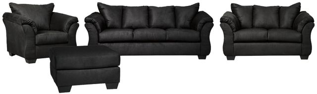 Signature Design by Ashley® Darcy 4-Piece Black Living Room Set-0
