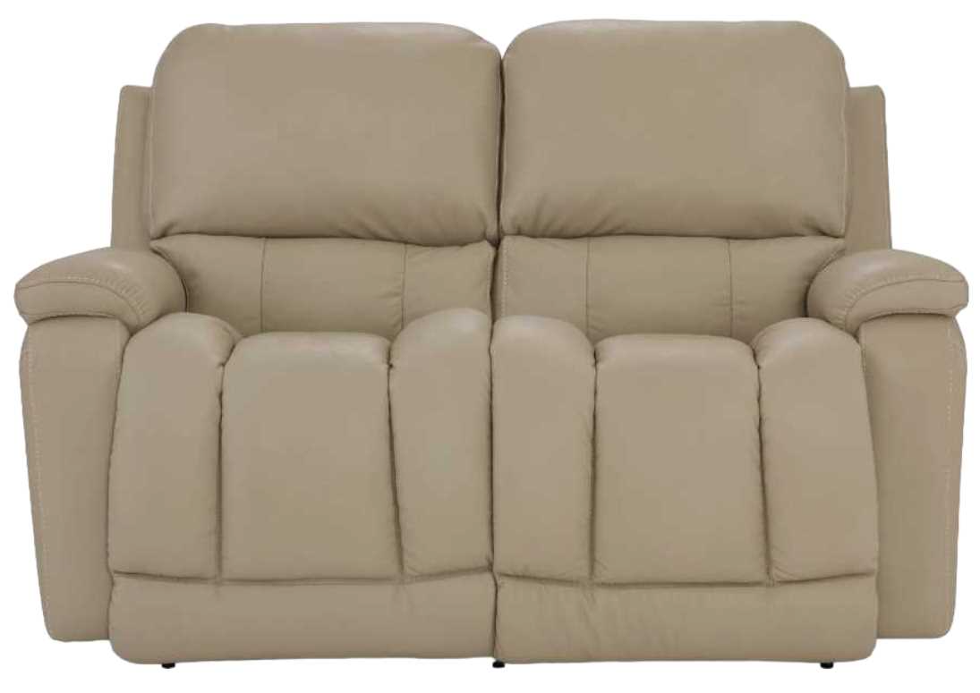 La-Z-Boy® Greyson Ice Leather Manual Reclining Loveseat