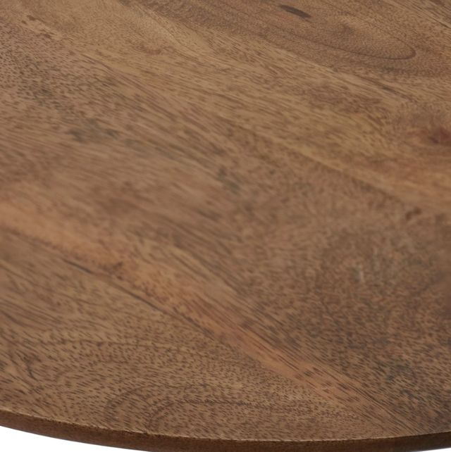 Renwil® Sparta Light Brown Accent Table with Antique Brass Base-3