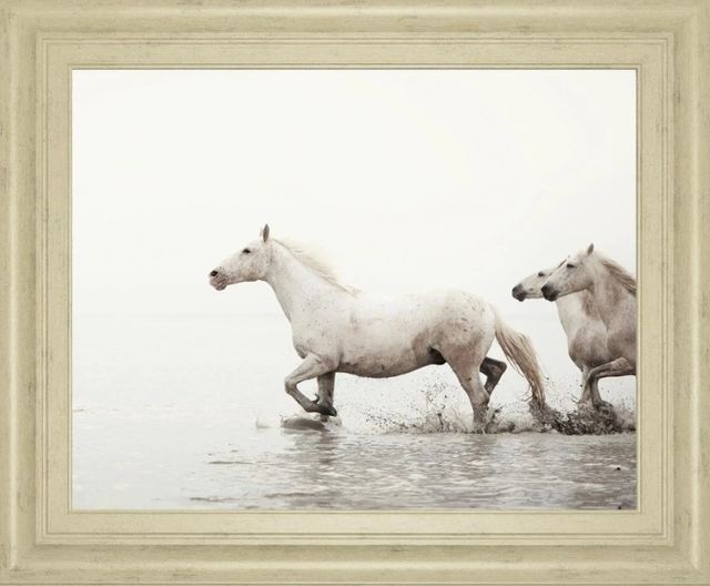 Classy Art Beige/White Courage By Irene Suchocki Wall Art-1