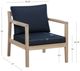 Linon Svana 2-Piece Navy/White Wash Fabric/Wood Outdoor Side Chair Set-2